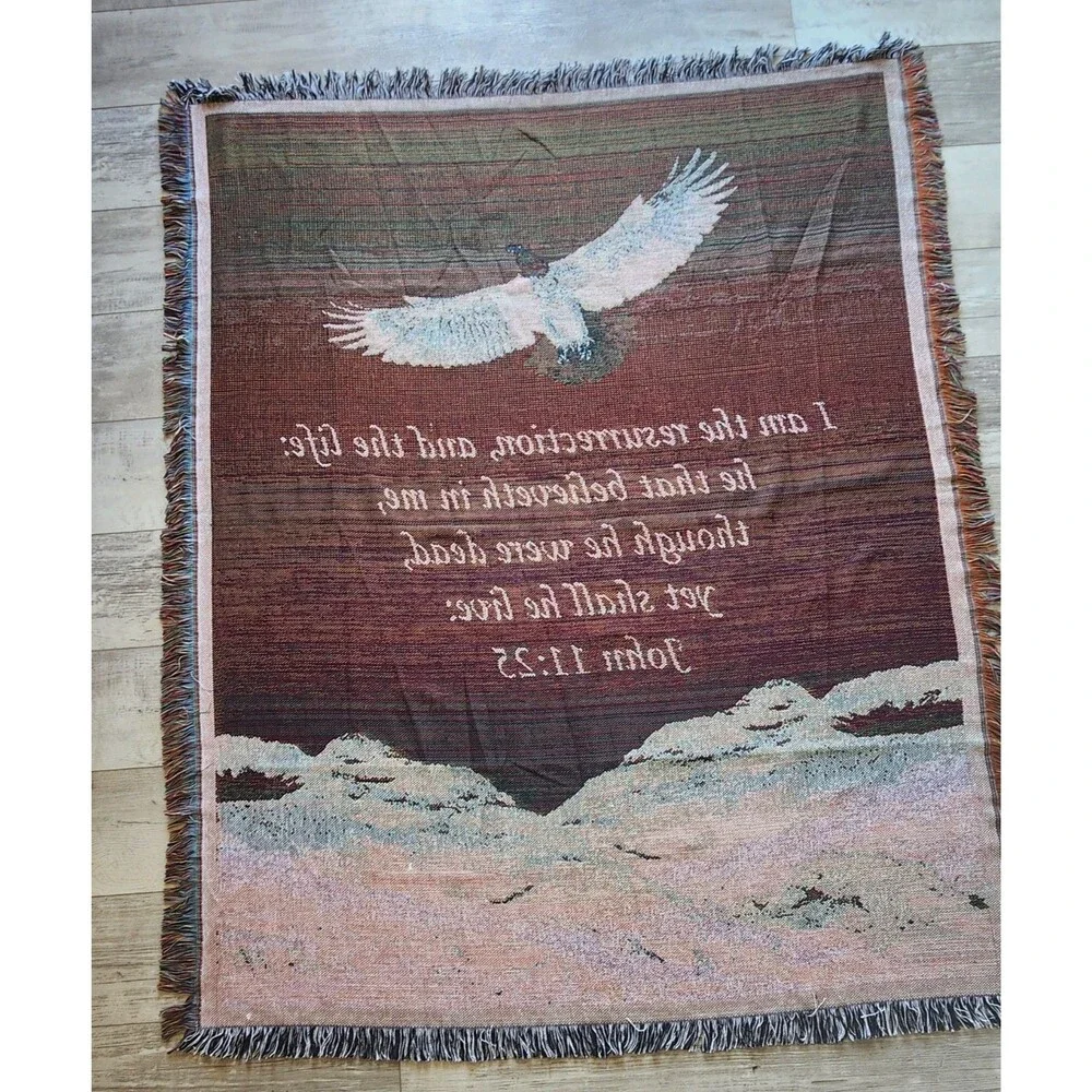 Eagle woven tapestry